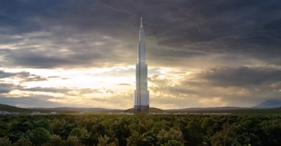 معماری بلندترین آسمانخراش دنیا در 90 روز