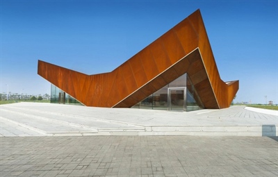 11 اثر معماری با استفاده از فولاد اکسید شده