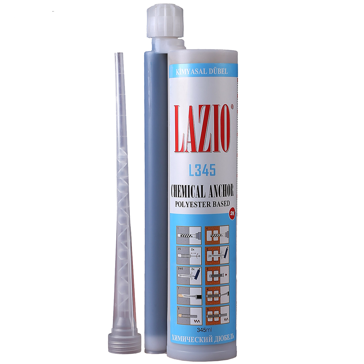 چسب کاشت میلگرد لازیو